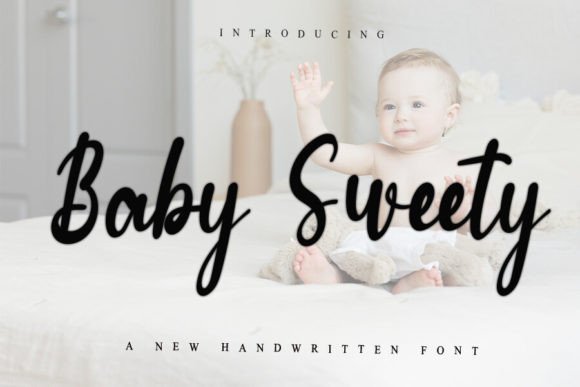 Baby Sweety Typeface: A Festive Script for Handmade Branding