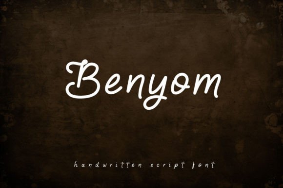 Benyom: A Handwritten Script Font for Authentic Brand Identity