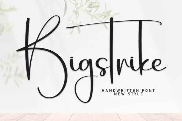 Bigstrike: The Handwritten Typeface for Charming Craft Designs