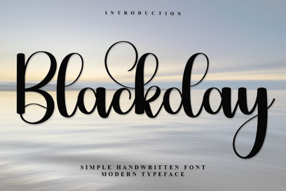 Blackday: A Modern Handwritten Typeface for Editorial Design