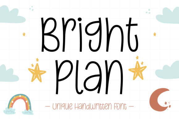 Bright Plan: A Handwritten Typeface for Modern Web Projects