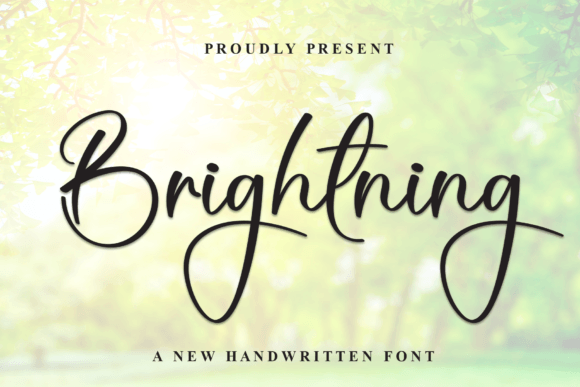 Brightning: A Handwritten Font for Warm Editorial Design