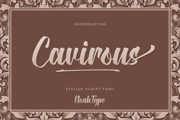 Cavirous: A Refined Script Font for Editorial Design