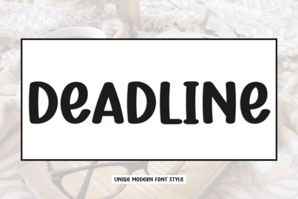 Deadline Typeface: A Festive Script for Holiday Branding