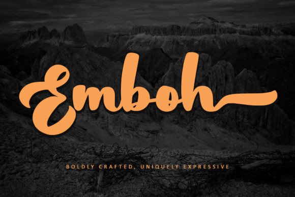Emboh: A Modern Handwritten Typeface for Editorial Design