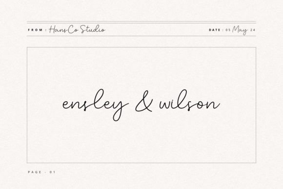 Ensley Wilson: The Handwritten Typeface That Transformed My Brand Identity