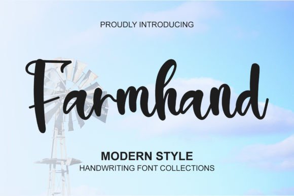 Farmhand: A Festive Script Font for Holiday Branding