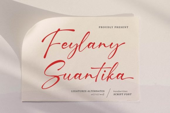 Feylany Suantika: A Handwritten Script for Authentic Brand Identity