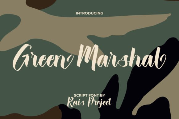 Green Marshal Typeface: Elevating Handmade Brand Identity