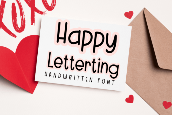 Happy Lettering: A Handwritten Font for Charming Craft Projects