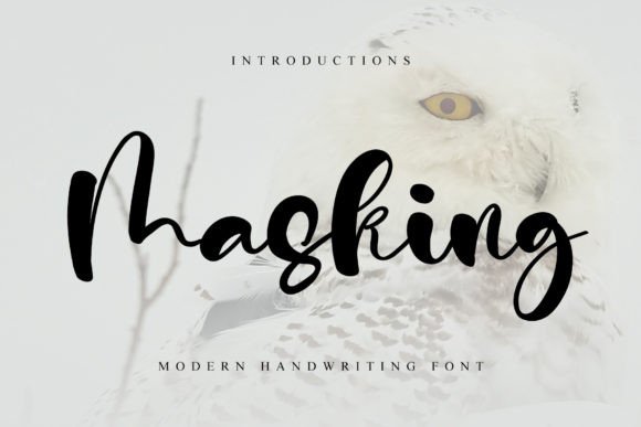 Masking Typeface: A Handwritten Font for Warm Brand Identity