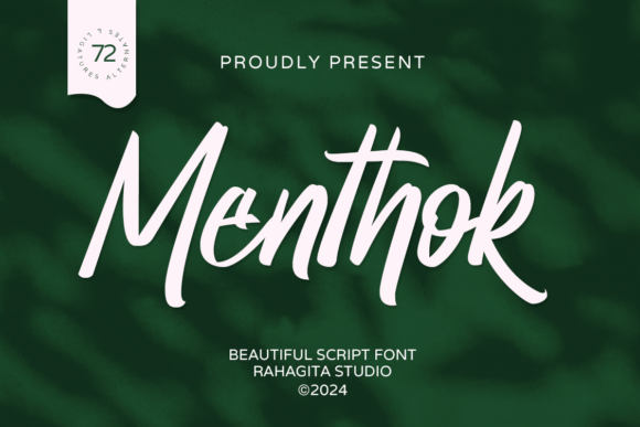 Menthok: The Script Font That Elevates Campaign Visuals