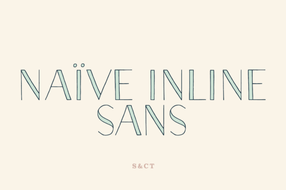 Naive Inline Sans: A Whimsical Typeface for Editorial Design