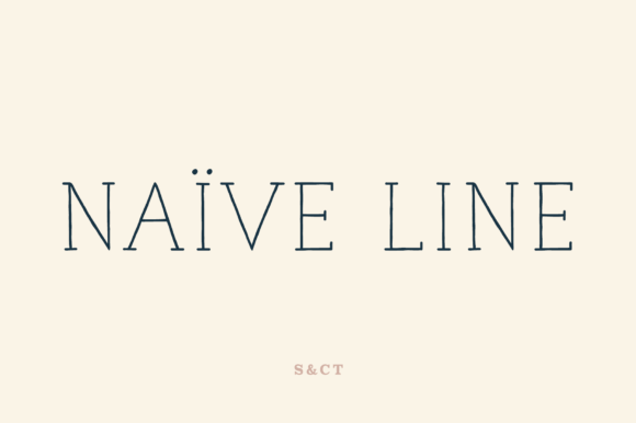 Naive Line Typeface Review: A Whimsical Serif for Brand Identity