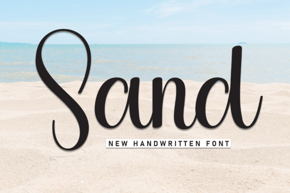Sand: A Handwritten Display Font for Creative Product Makers