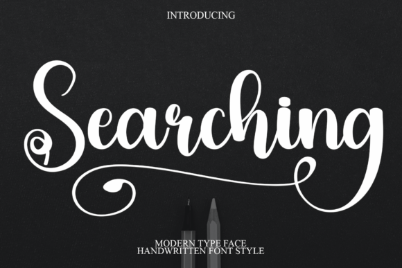 Searching: A Script Font for Elegant Digital Branding