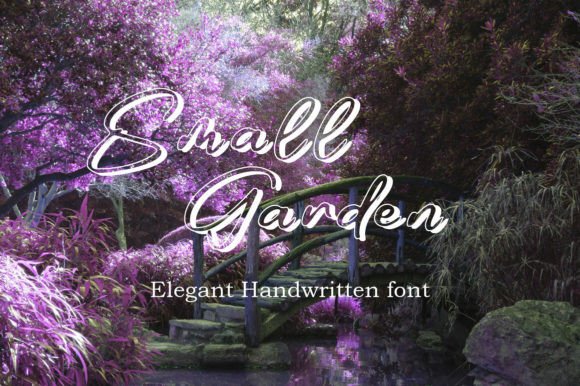Small Garden: A Script Amp Typeface for Elegant Campaign Design
