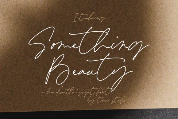 Something Beauty: A Handwritten Script Font for Editorial Elegance